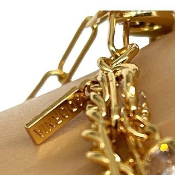 Adornia Gold-Tone Multi-Layered Necklace With Crystal Accents & Coin Pendant - Picture 5 of 5